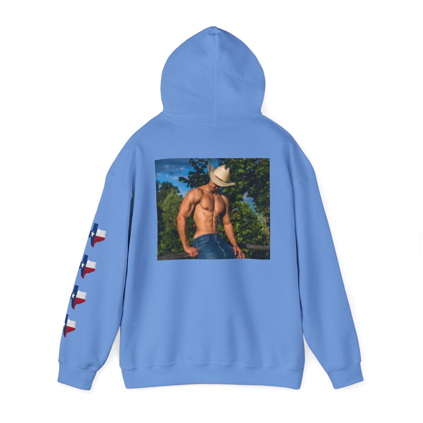 Sudadera con capucha gráfica de vaquero de Texas para hombre y mujer