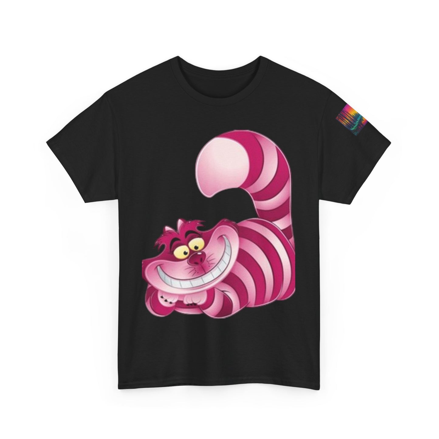Chestire Cat Colorful Flower T-shirt
