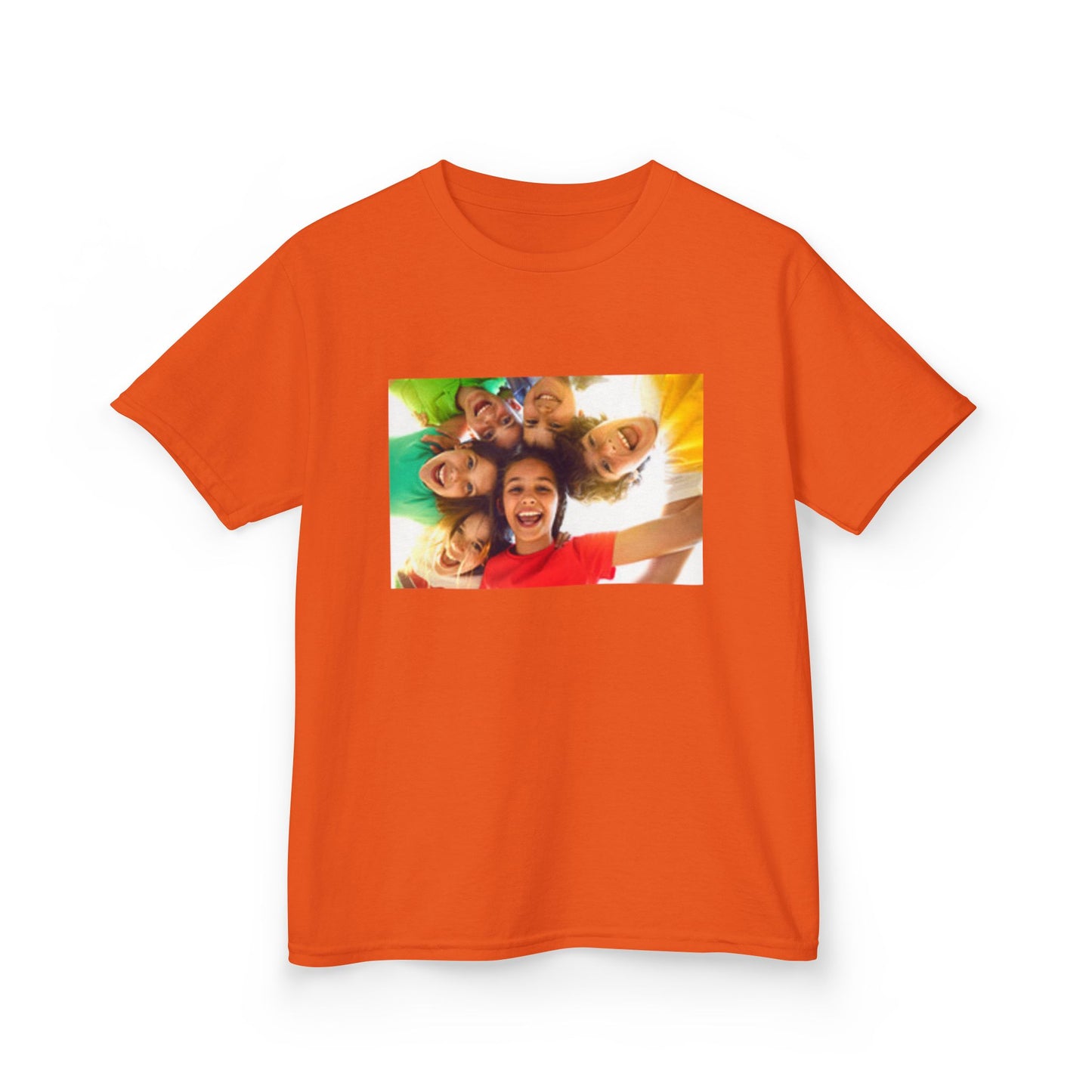 Colorful Fun Kids & Happy Face Tee - Playful Cotton T-Shirt for Summer Adventures, Birthday Gifts, Family Gatherings, Everyday Wear, Back-to-School