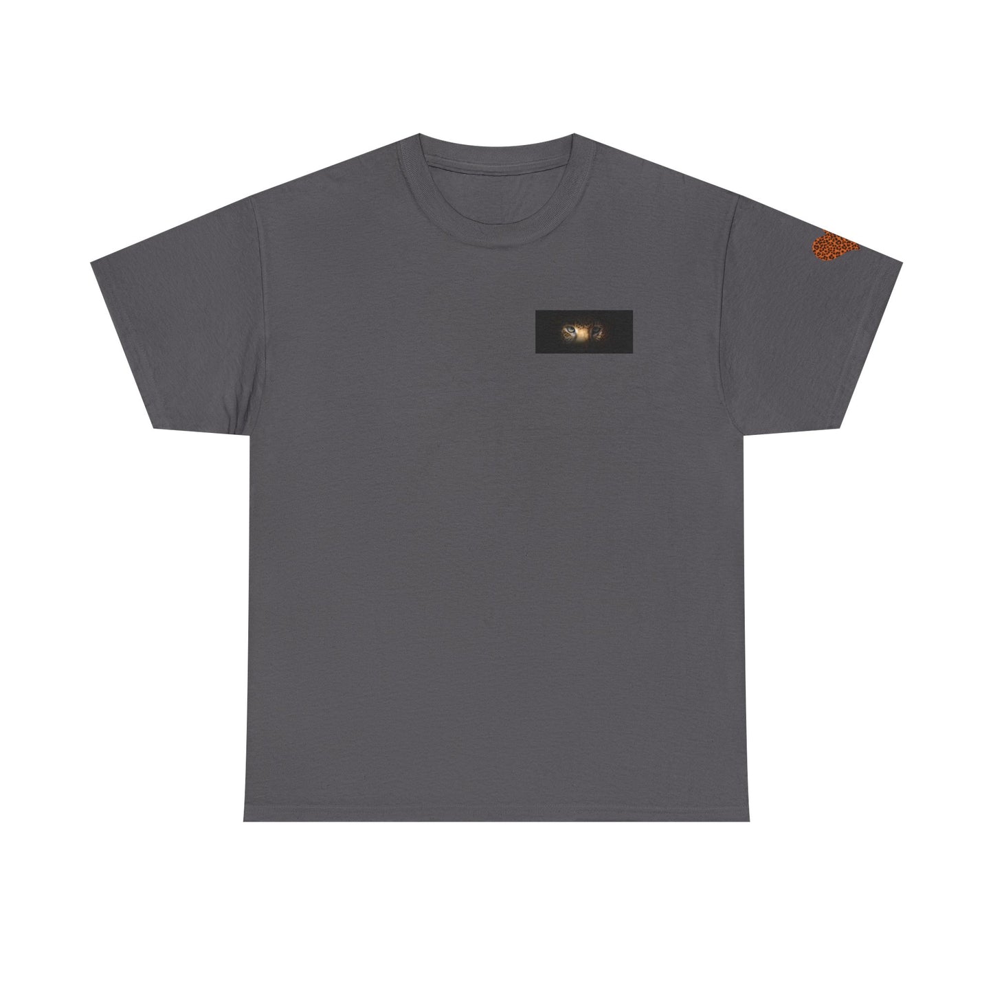 Camiseta unisex de algodón grueso con diseño de leopardo feroz, perfecta para amantes de la vida silvestre.