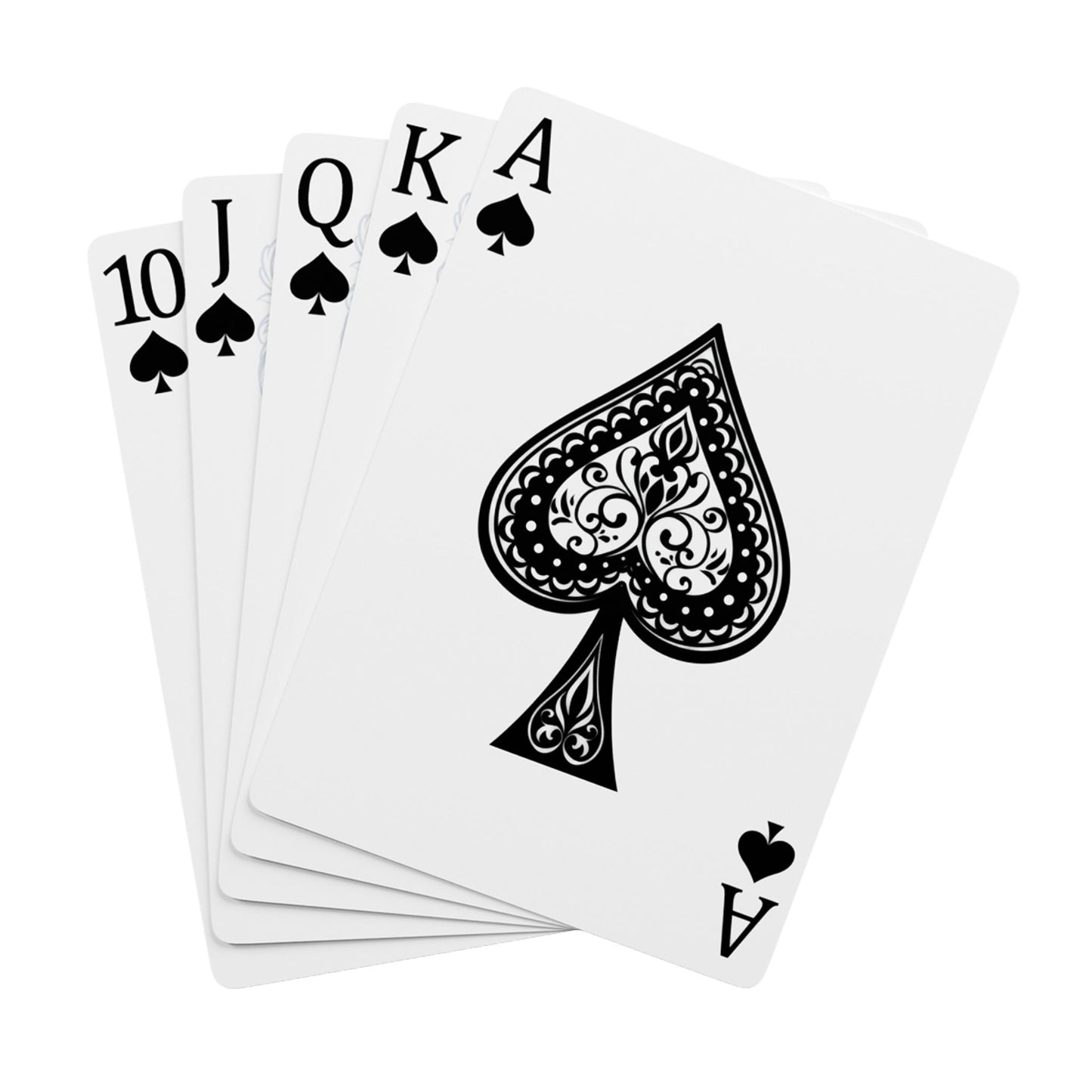 Cartas de póker personalizadas con el símbolo de la paz, rojo, blanco y azul