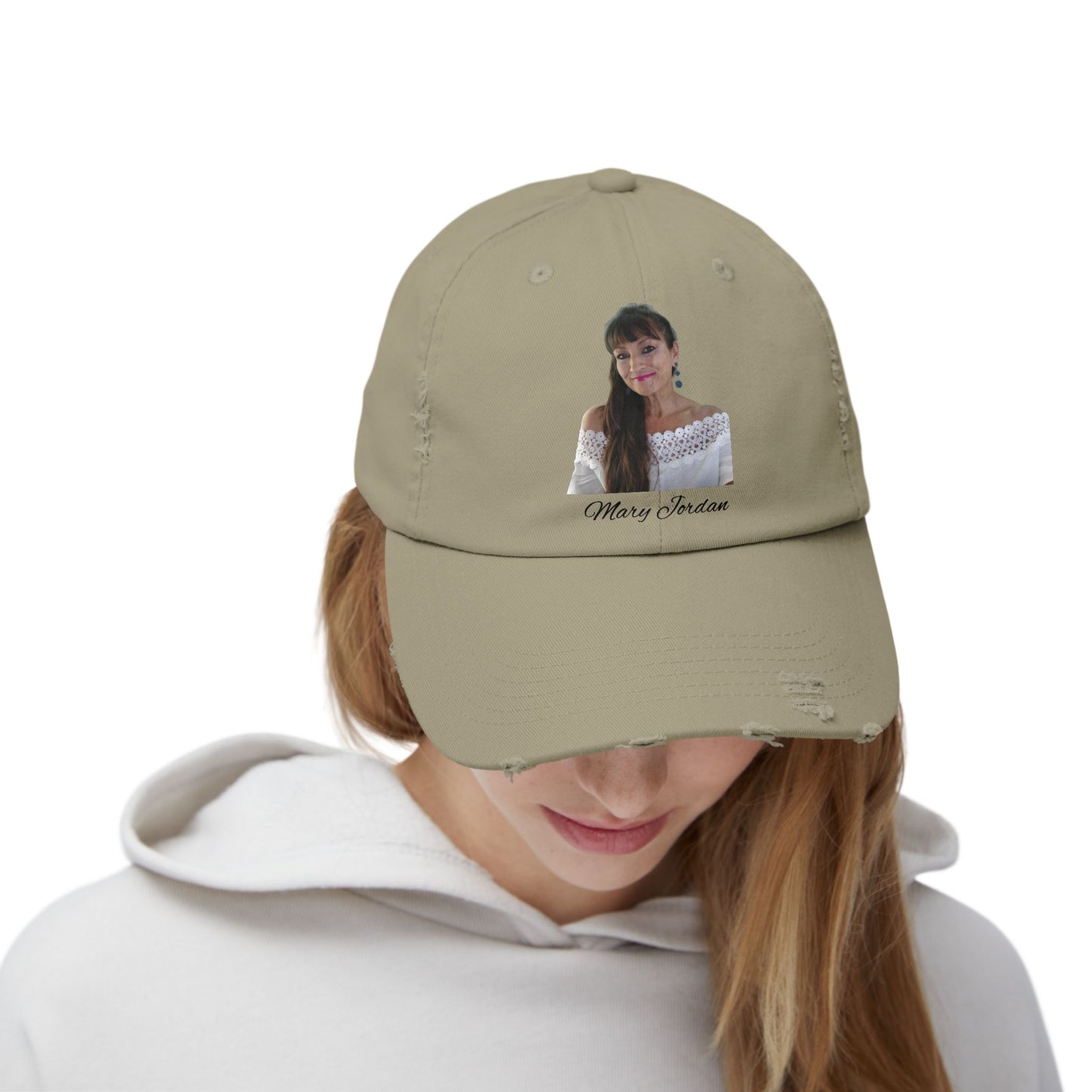 Gorra desgastada con la imagen de Mary Jordan ¡Sintiéndose fabulosa!