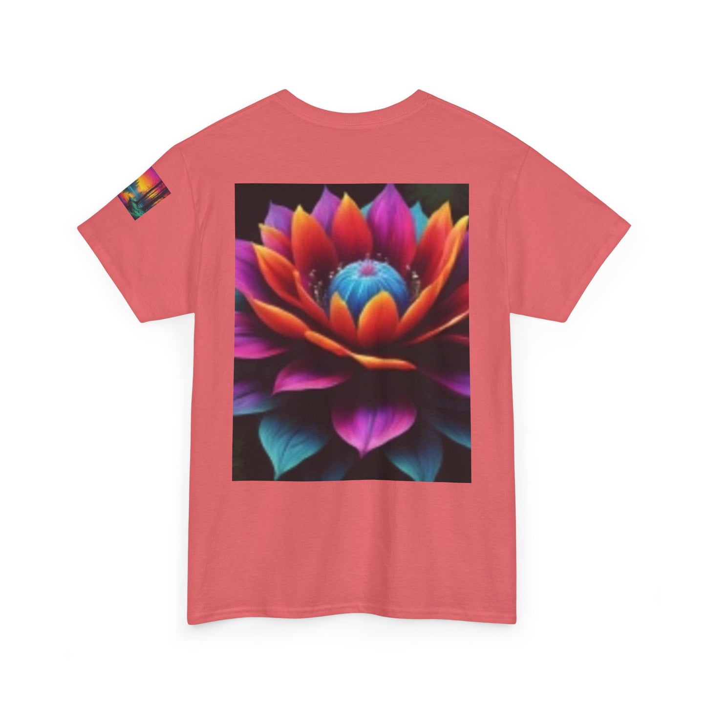 Chestire Cat Colorful Flower T-shirt