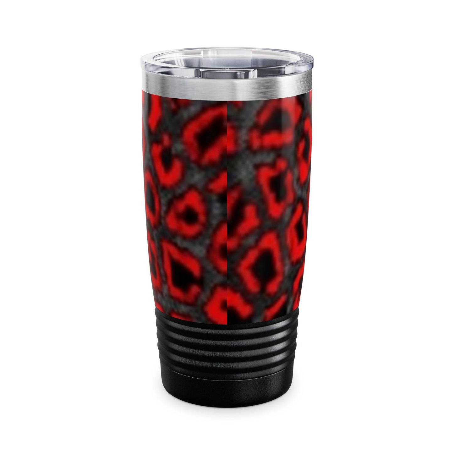 Vaso de 590 ml con estampado de leopardo llamativo: taza de viaje para amantes del café