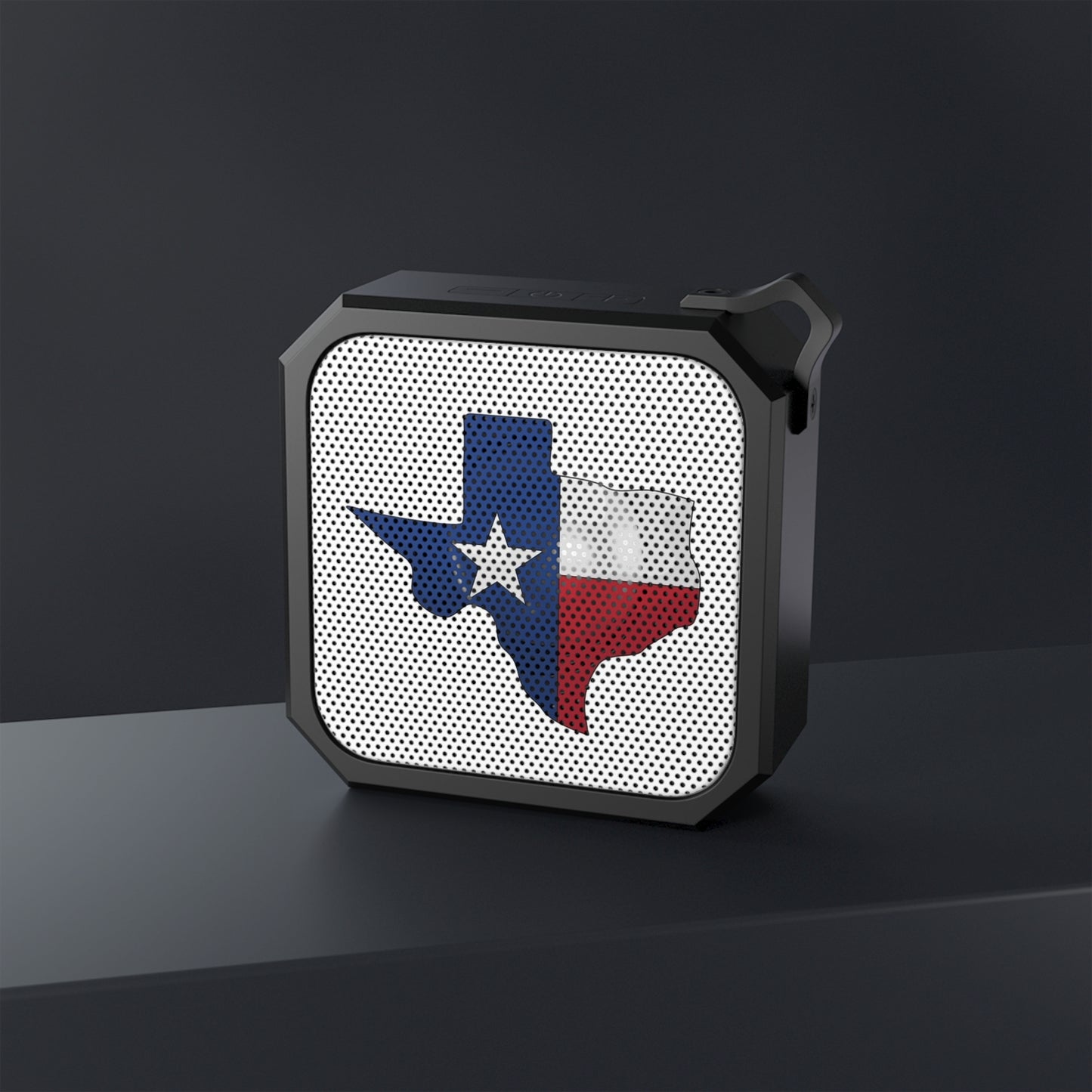 Altavoz Bluetooth impermeable con la bandera de Texas: perfecto para aventuras al aire libre