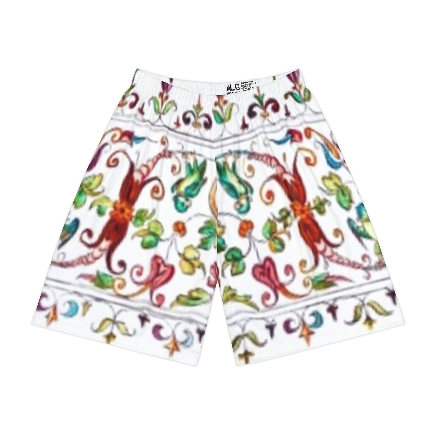 Pantalones cortos deportivos con estampado floral colorido para hombre: ropa deportiva cómoda para el verano