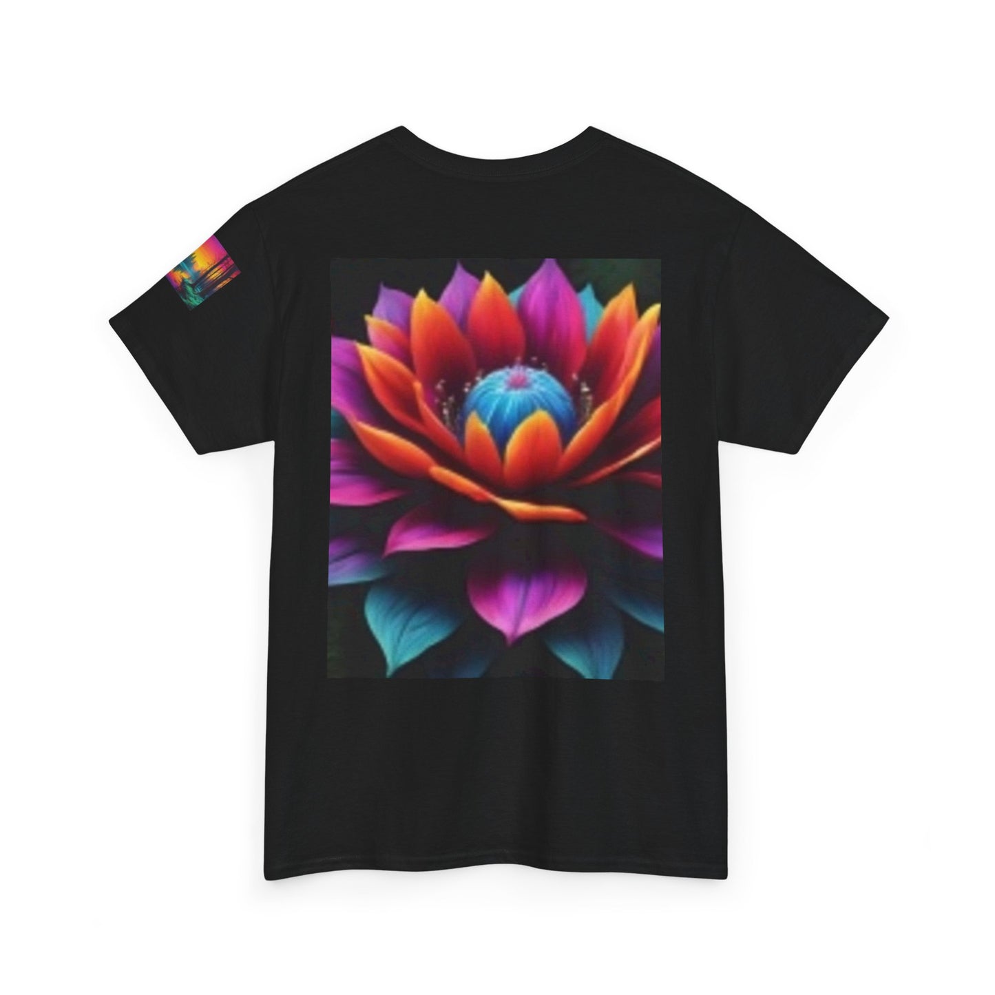 Chestire Cat Colorful Flower T-shirt