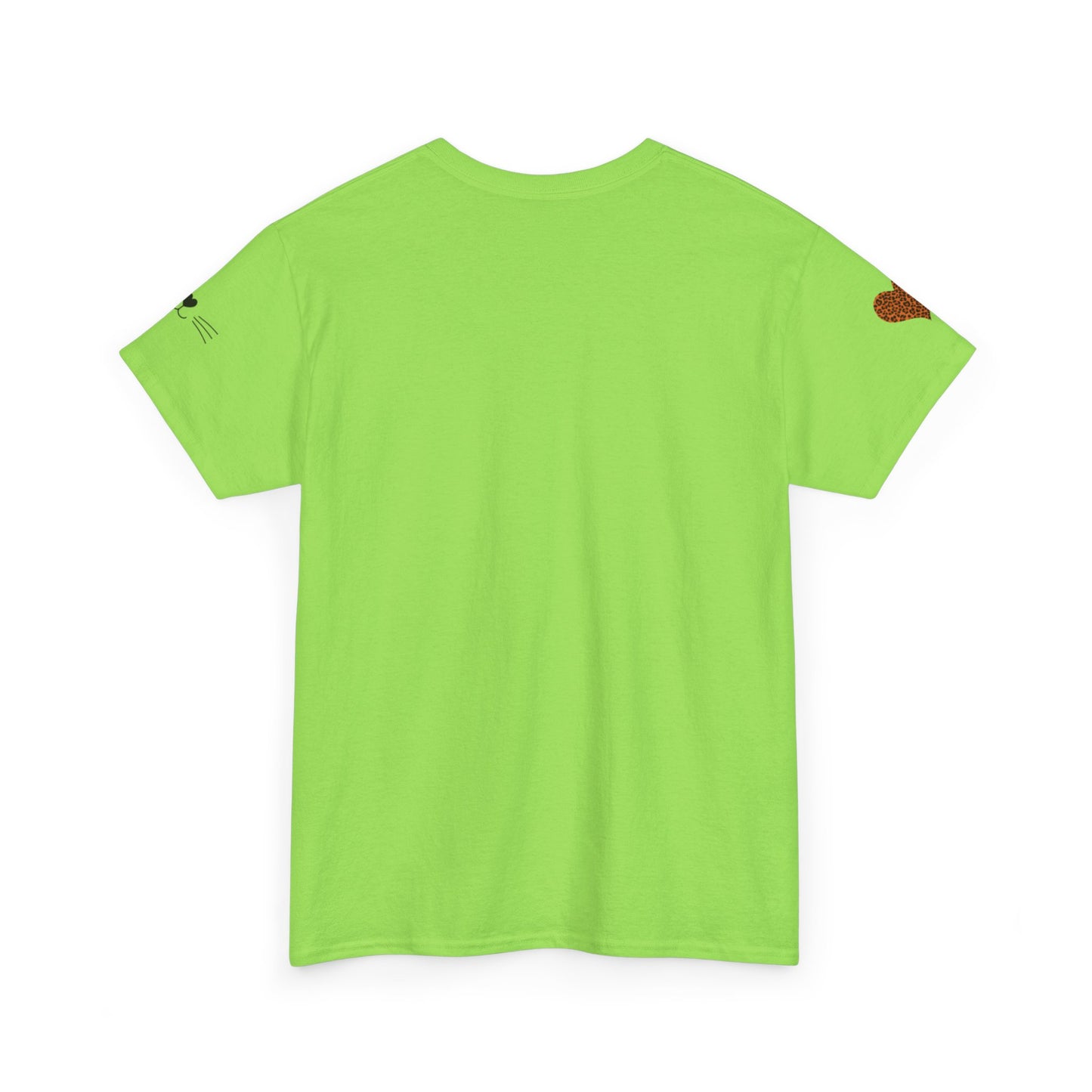 Camiseta unisex de algodón grueso con diseño de gato divertido - "¿Quién soy yo?"