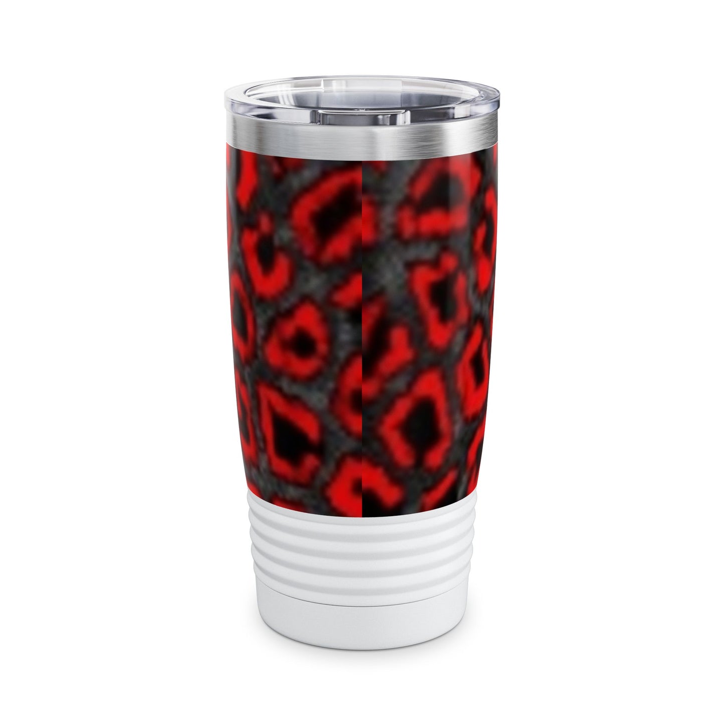 Vaso de 590 ml con estampado de leopardo llamativo: taza de viaje para amantes del café