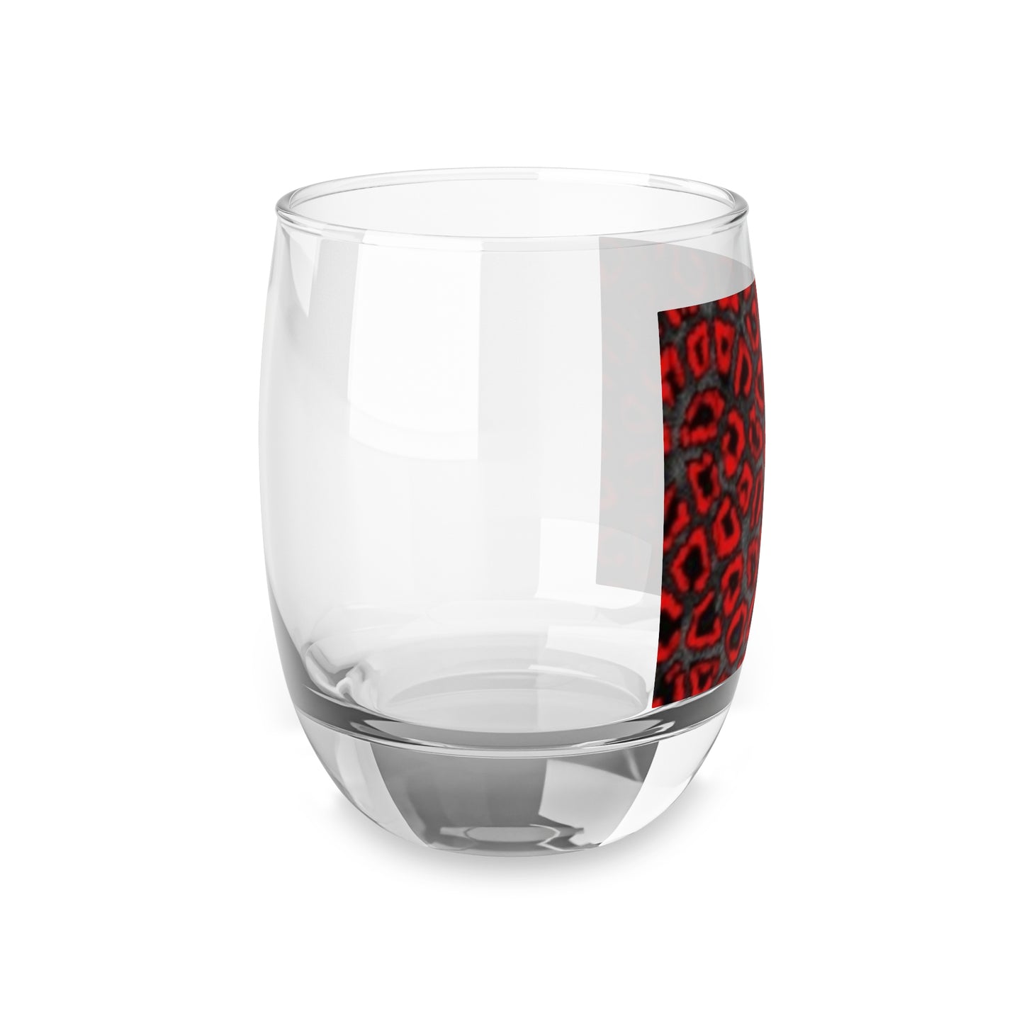 Vaso de whisky con estampado de leopardo rojo salvaje: el regalo perfecto para los amantes del whisky y los entusiastas del estampado animal.