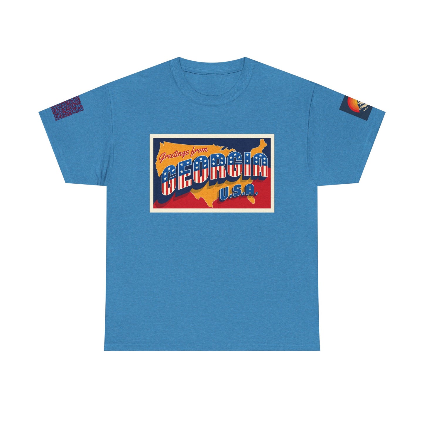 Vintage Georgia USA T-shirt - Unisex Heavy Cotton T-Shirt with Retro Design