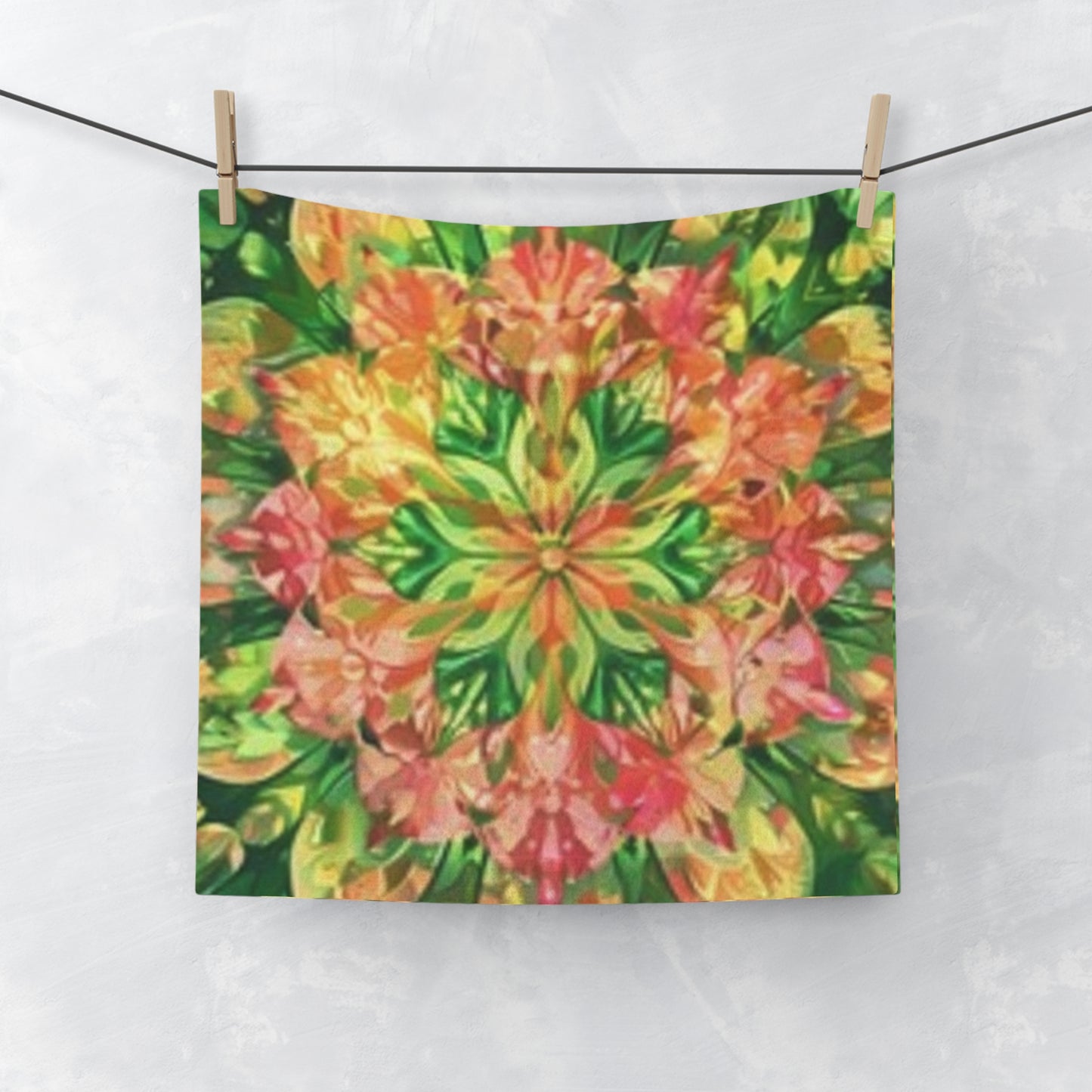 Vibrant Floral Face Towel, Colorful Spa Towel, Gift for Nature Lovers, Home Decor, Self-Care Accessory, Eco-Friendly Bath Towel