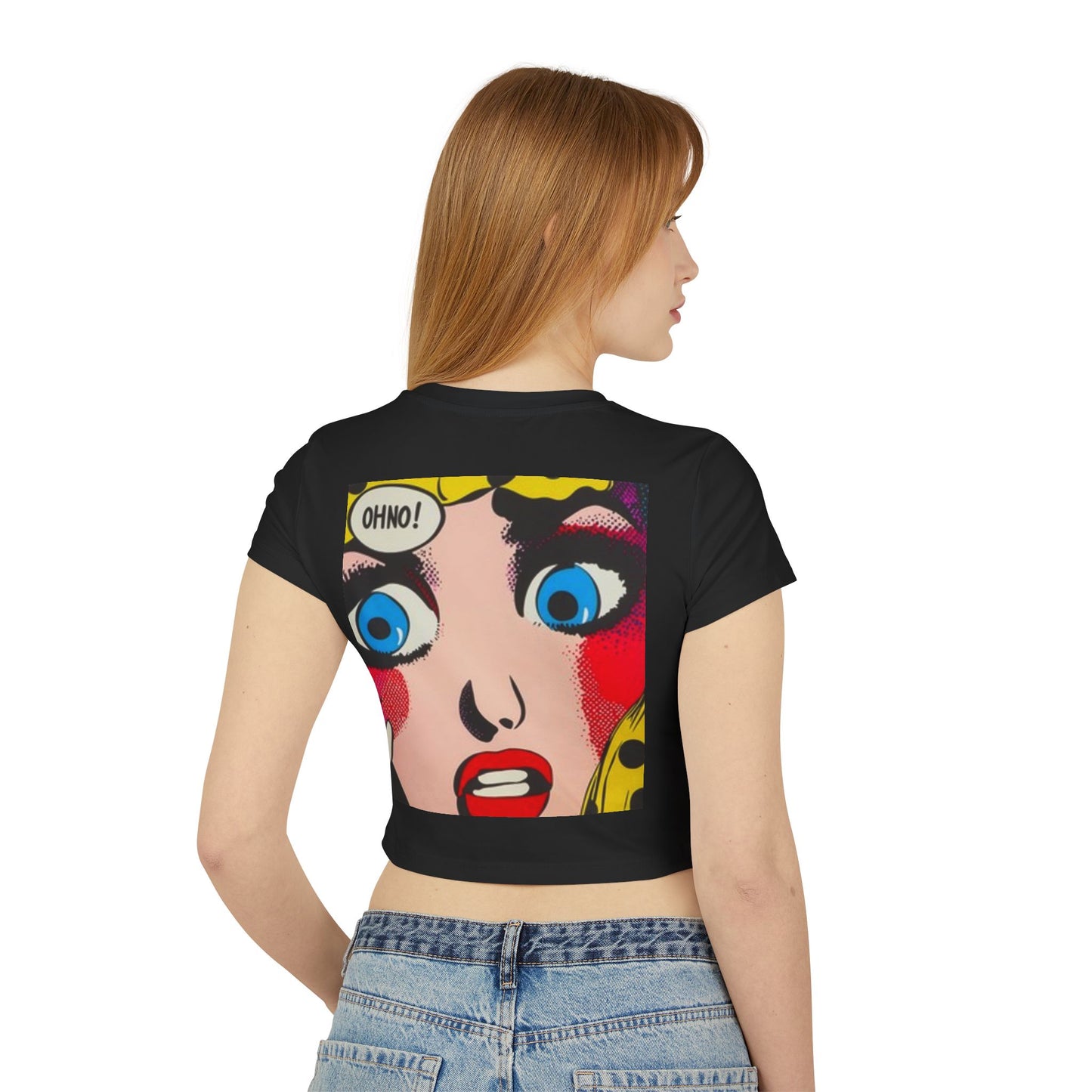 Camiseta de mujer de corte medio Camiseta de mujer Face Oh No