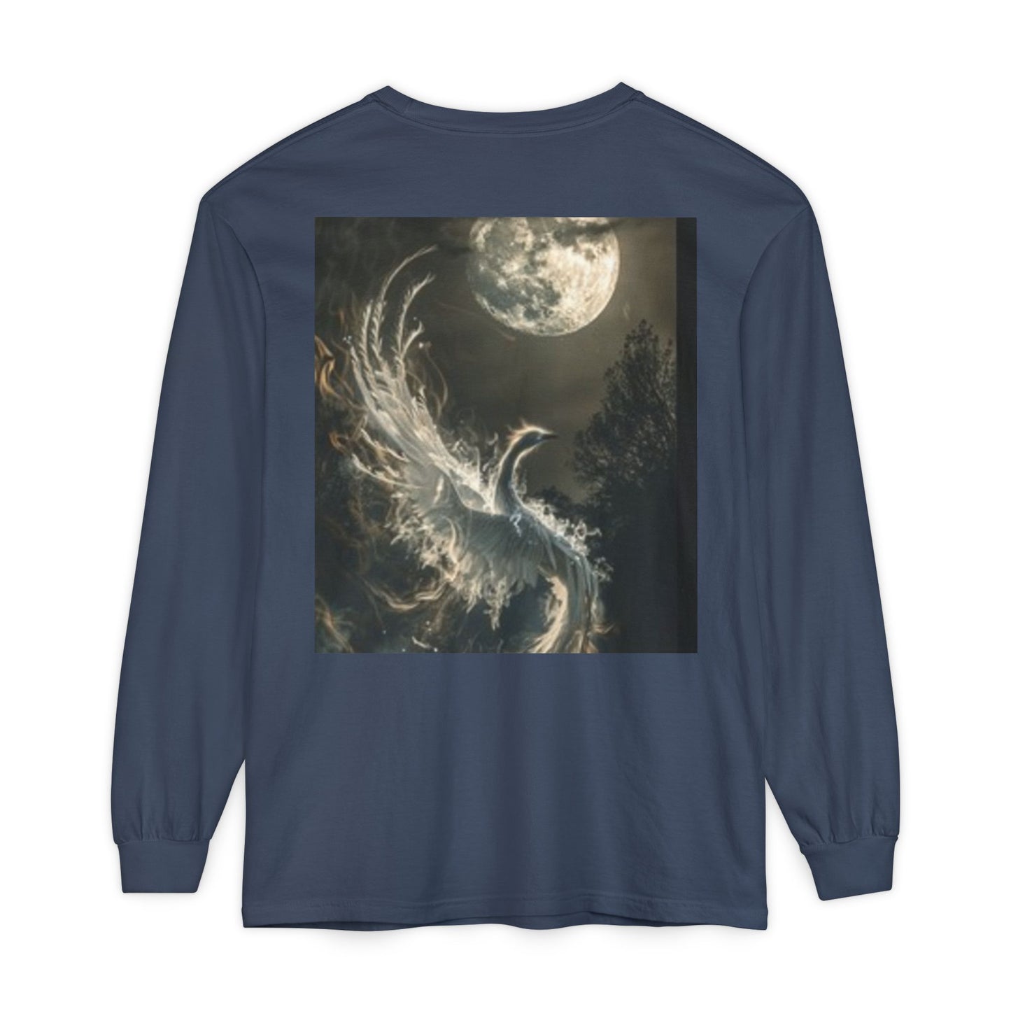 Camiseta de manga larga mística | Diseño de Mago Celestial y Fénix