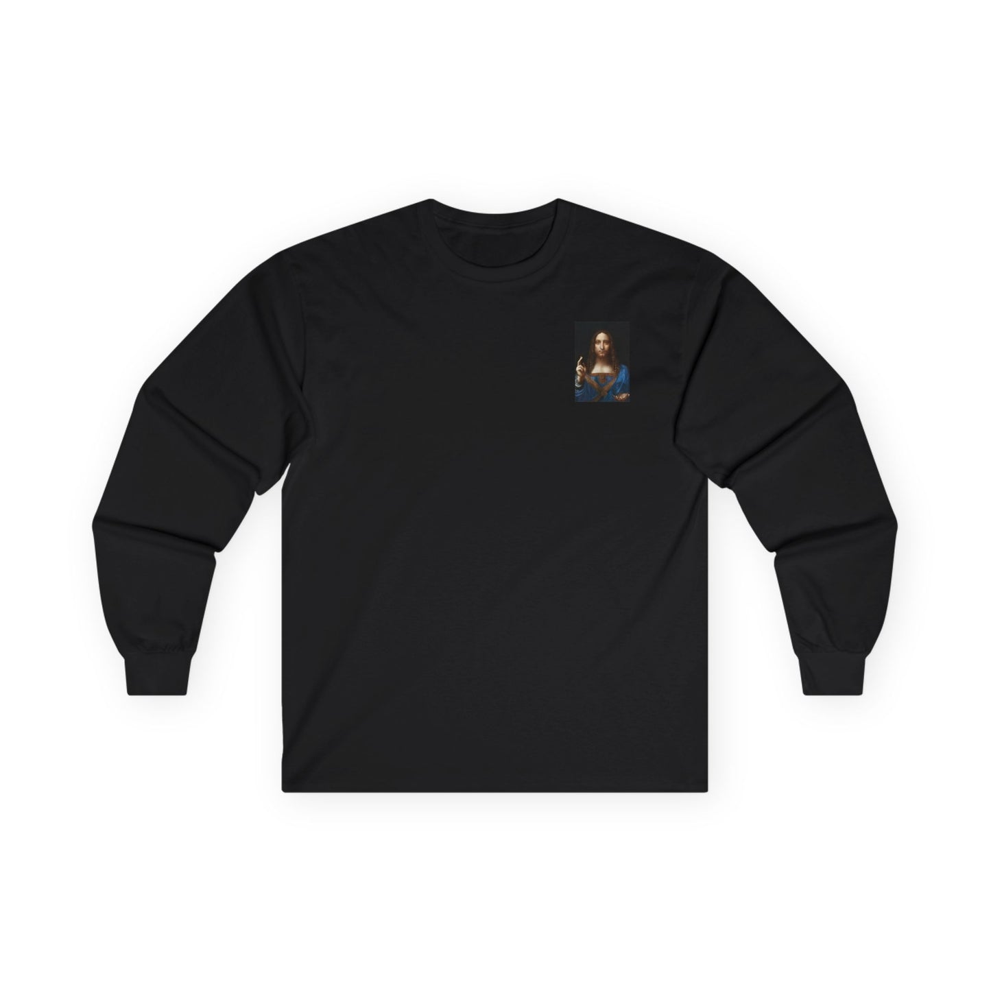 Camiseta de manga larga Jesús Dios creó los Cielos el Infierno la Tierra