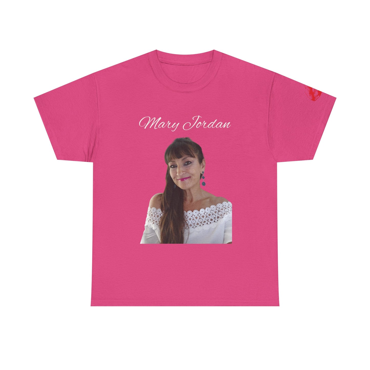 Camiseta unisex de algodón grueso con retrato elegante: ropa informal con estilo