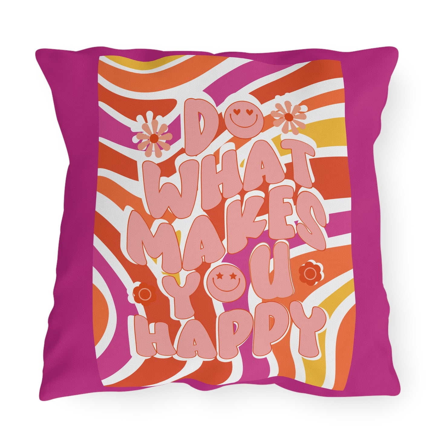 Almohadas para exteriores Haz lo que te haga feliz