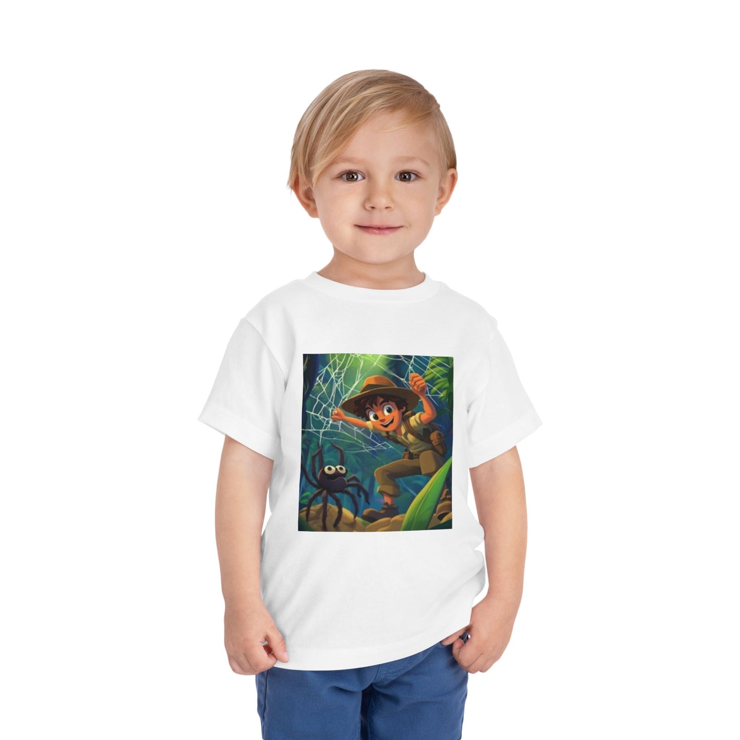Camiseta de Explorador de Aventuras para Niños Pequeños: Diseño Divertido de Araña para Pequeños Aventureros