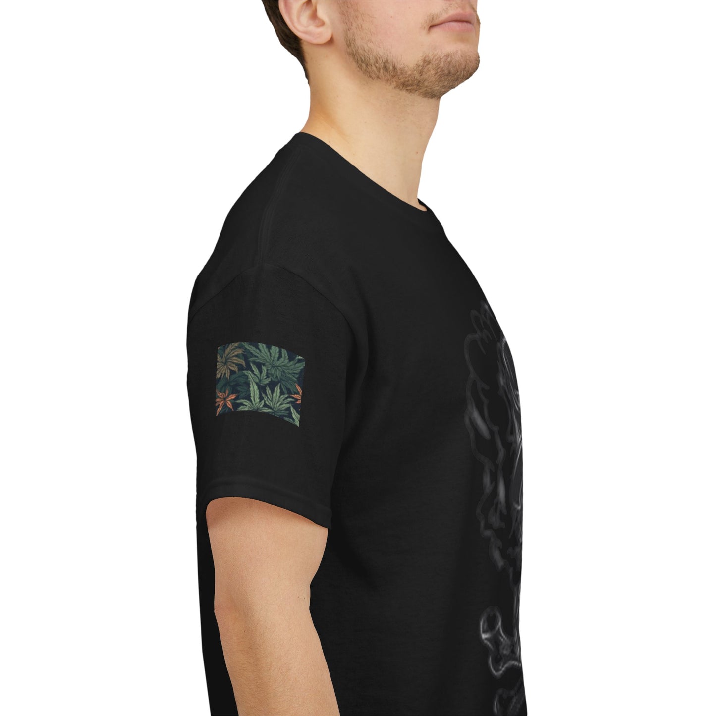 Skull & Marijuana T-shirt, Unisex Tees for Cannabis Lovers, Gift for Smokers, Halloween Costume, Streetwear Fashion