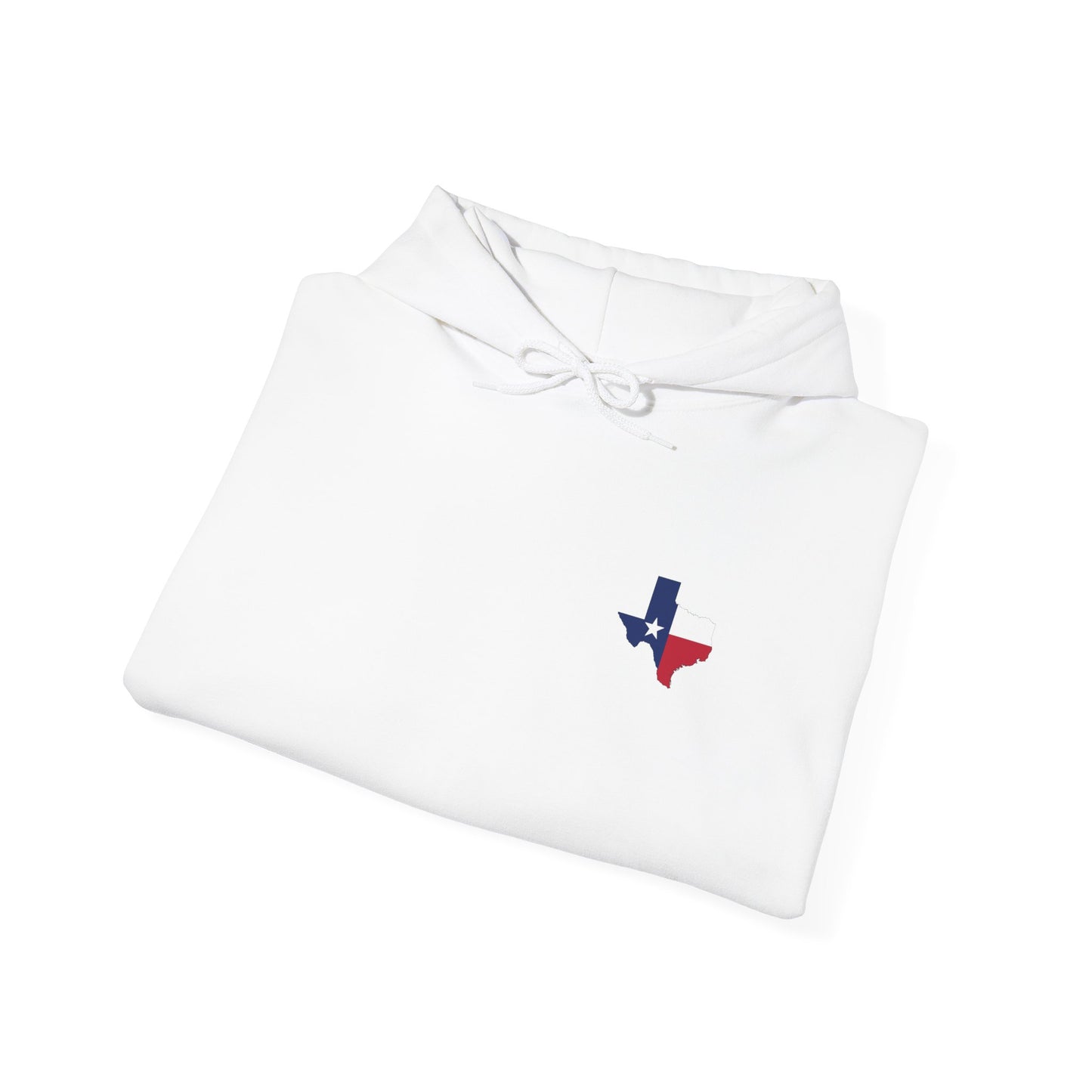 Sudadera con capucha unisex inspirada en Texas con diseño de mangas coloridas