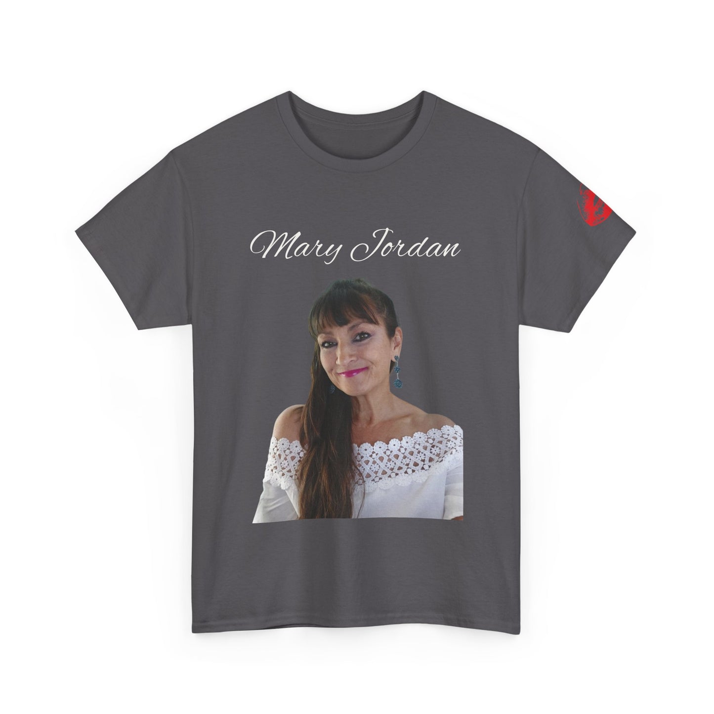 Camiseta unisex de algodón grueso con retrato elegante: ropa informal con estilo