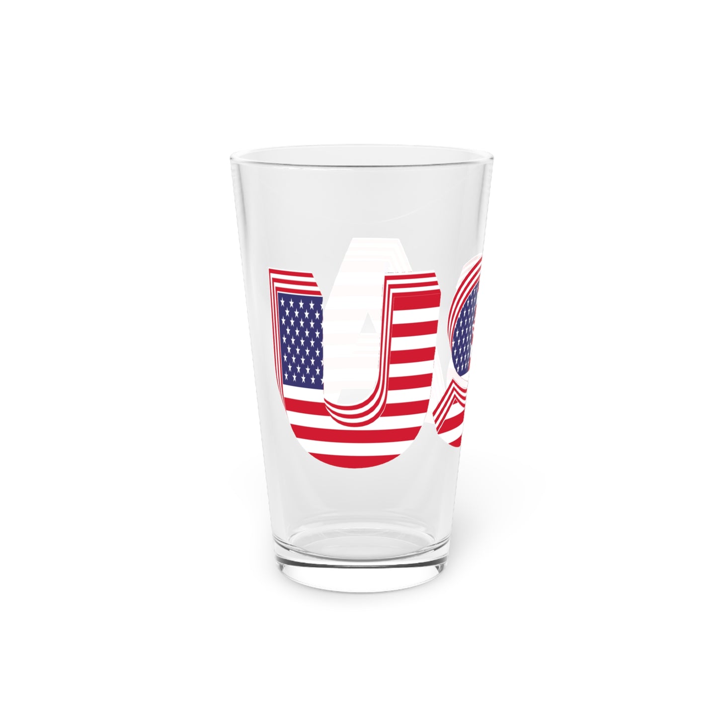 Vaso de pinta con la bandera de EE. UU. - 16 oz para celebraciones y eventos