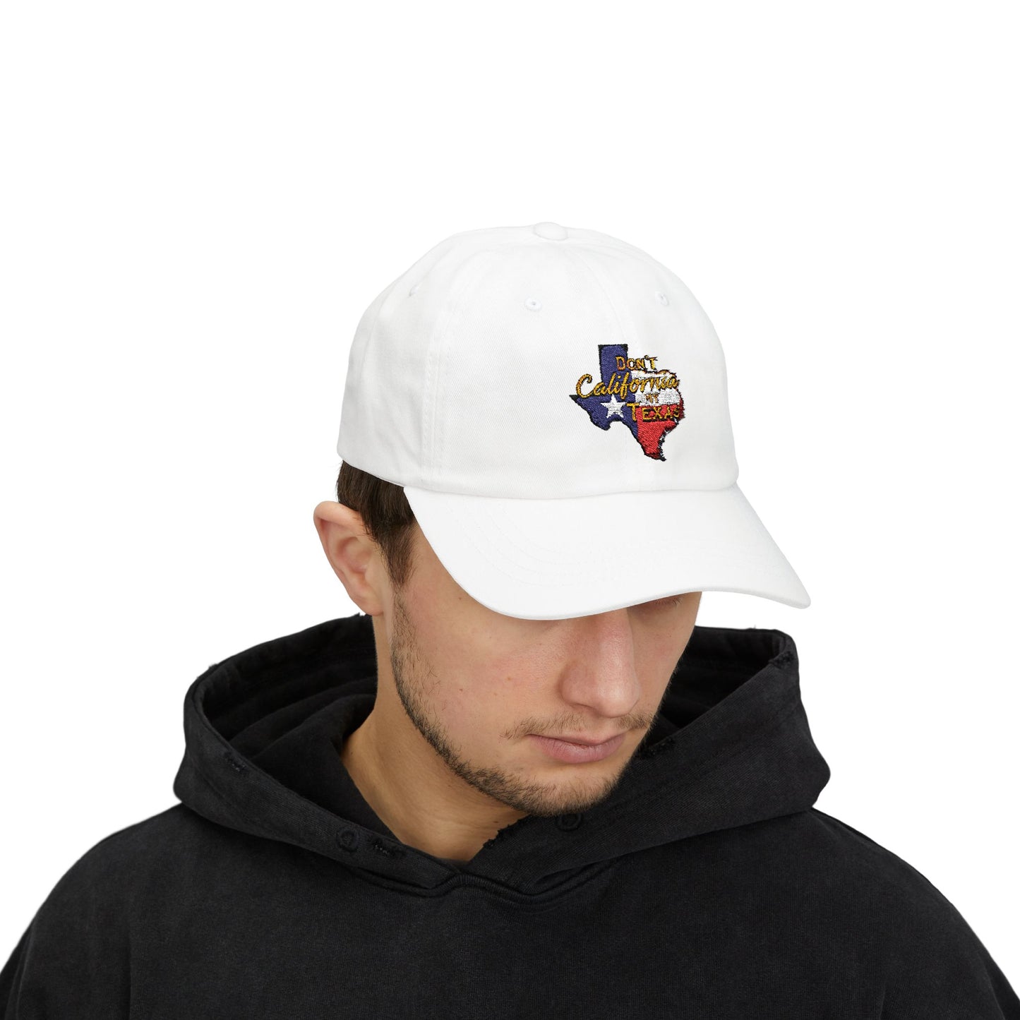 Gorra clásica de papá Texas Pride - No seas California, mi Texas