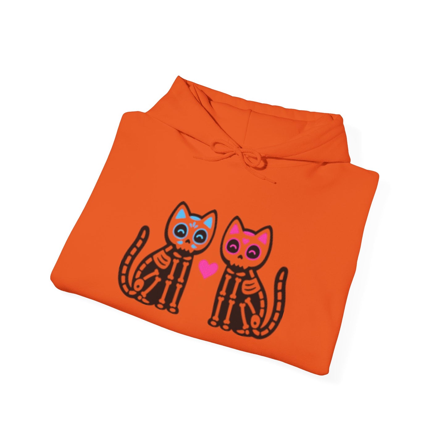 Vibrant Cat Art Hoodie - Cozy Animal Lover Sweatshirt, Festival Fashion, Gift for Cat Mom, Fall Outfit, Unique Hooded Sweatshirt