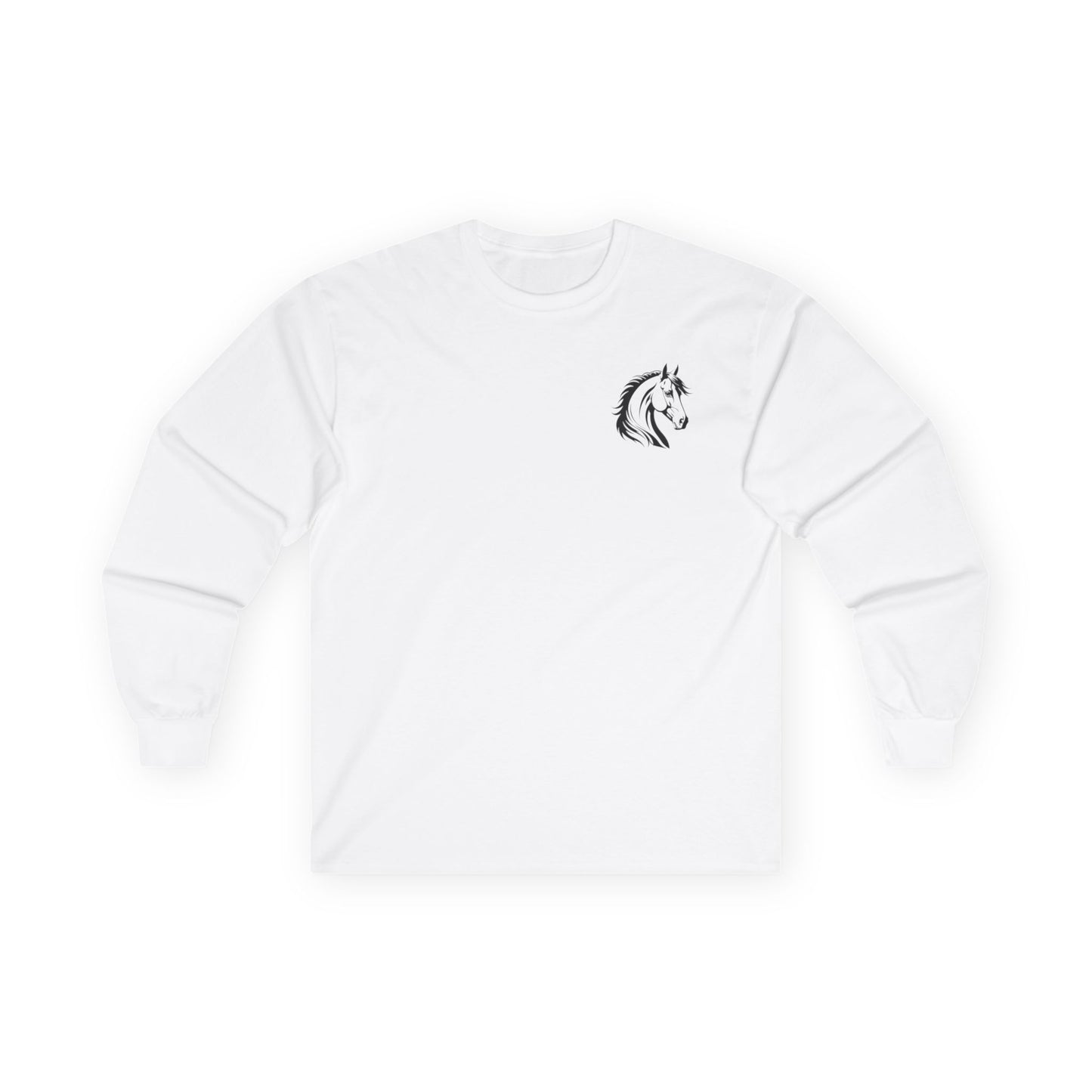 Camiseta unisex de manga larga de algodón ultra fino Majestic Horse: perfecta para amantes de los animales.