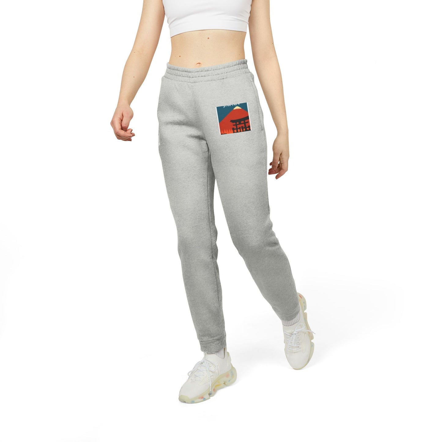 Cozy adidas Fleece Joggers with Vintage Mountain Design
