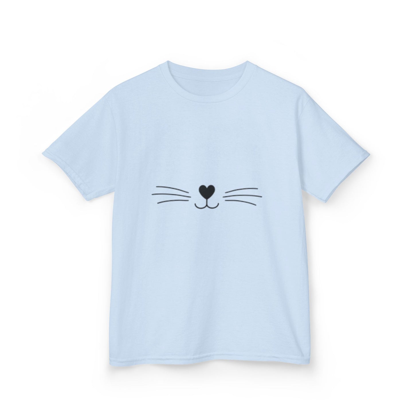 Kids Heavy T-shirt Cat Nose Whiskers