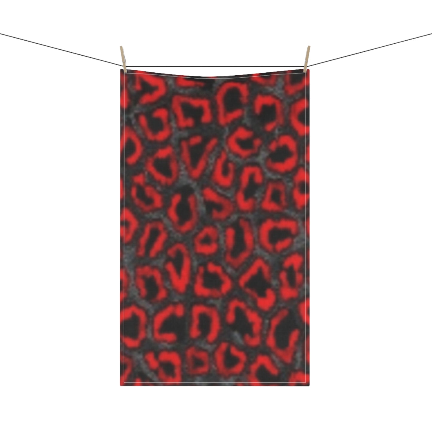 Paños de cocina con estampado de leopardo rojo intenso: decoración de cocina elegante para amantes de la vida silvestre