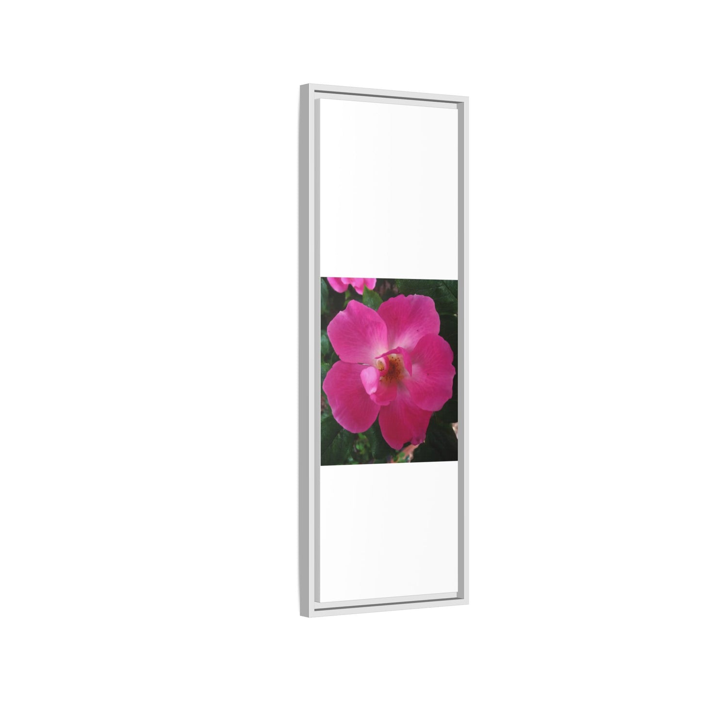 Framed Floral Canvas Art Print | Vibrant Pink Flower Decor, Wall Art for Home, Gift for Her, Mother's Day, Birthday