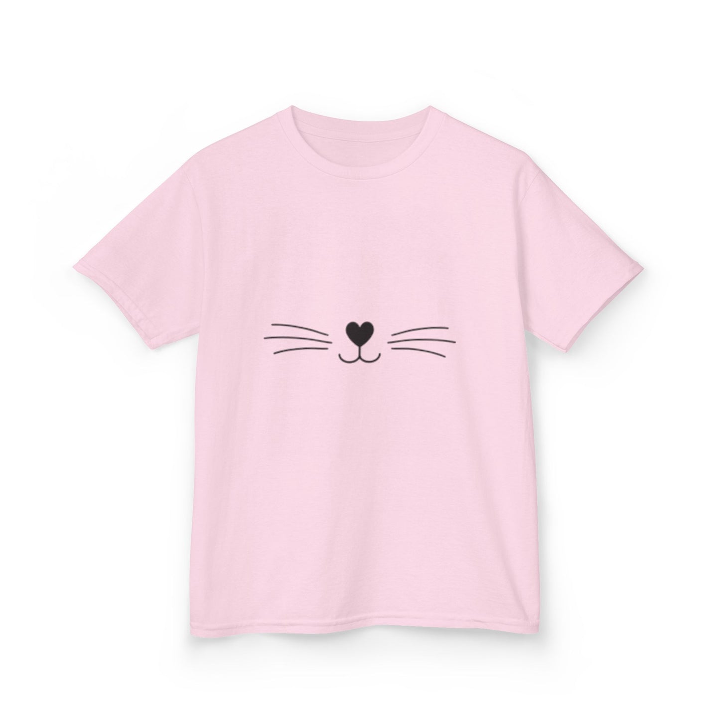 Kids Heavy T-shirt Cat Nose Whiskers
