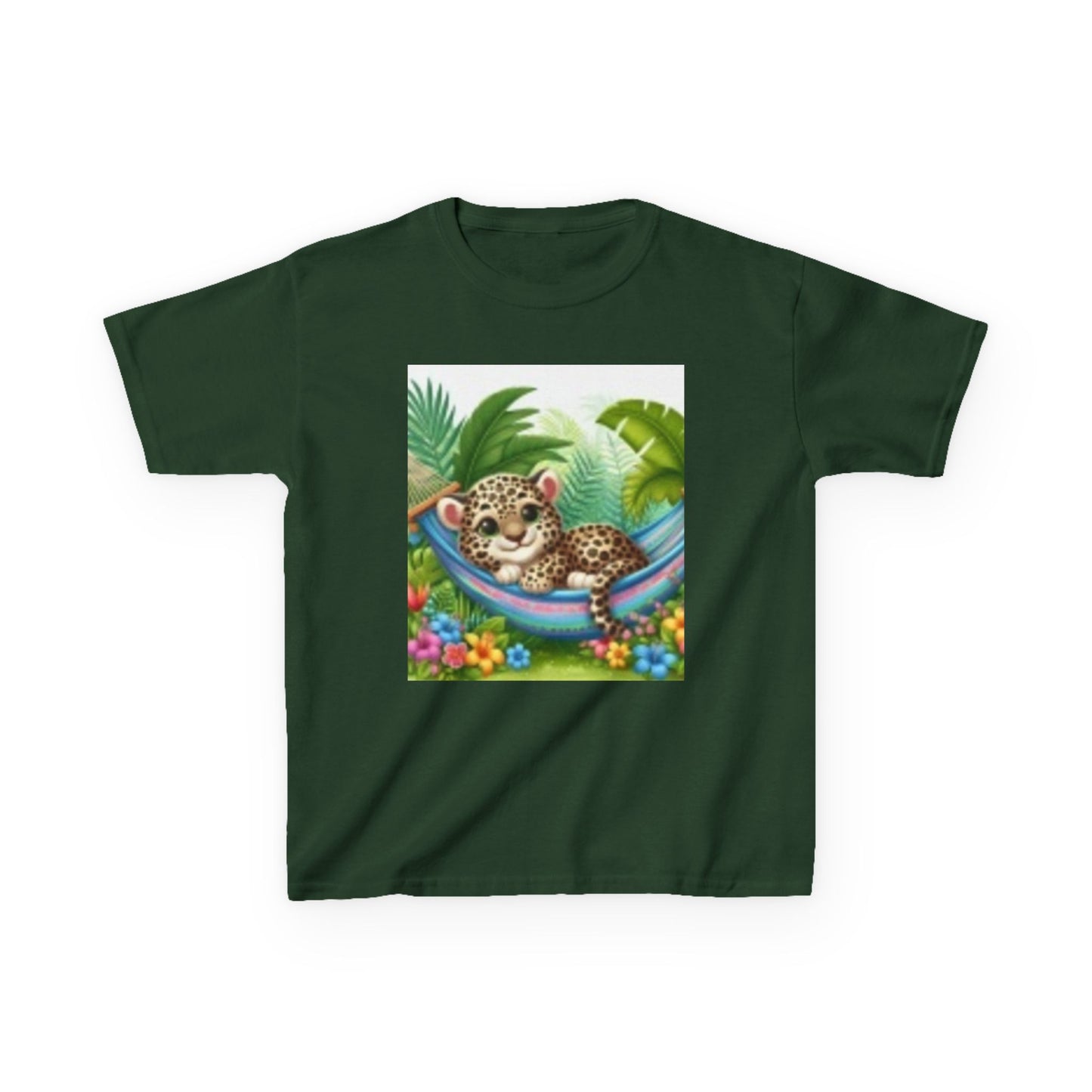 Linda camiseta infantil de leopardo de la jungla: arte animal adorable para todos los jóvenes exploradores