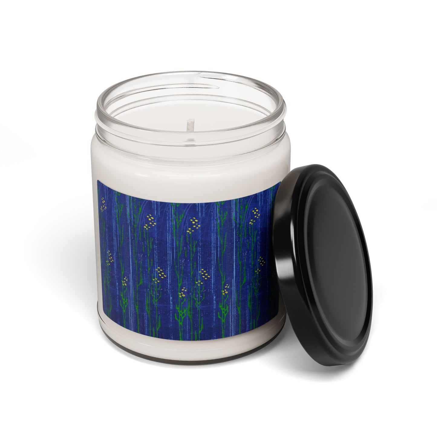 Vela de soja perfumada, 9 oz, color azul