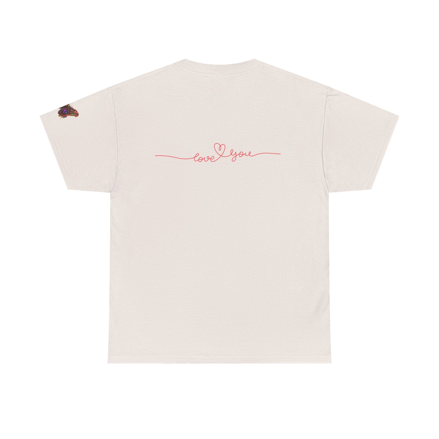 Camiseta unisex de algodón grueso Bohemian Heart: perfecta para el amor y el cariño.