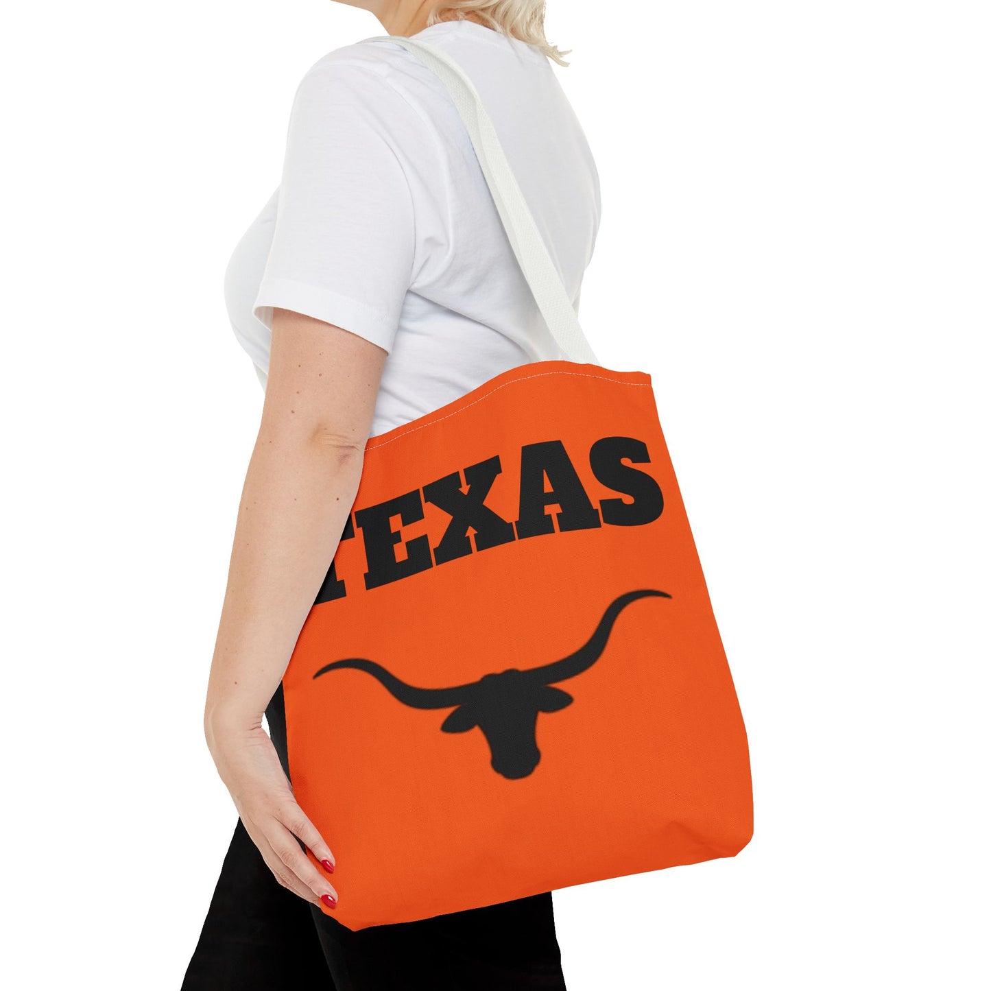 Bolsa de mano Texas Longhorn: diseño naranja llamativo para fanáticos