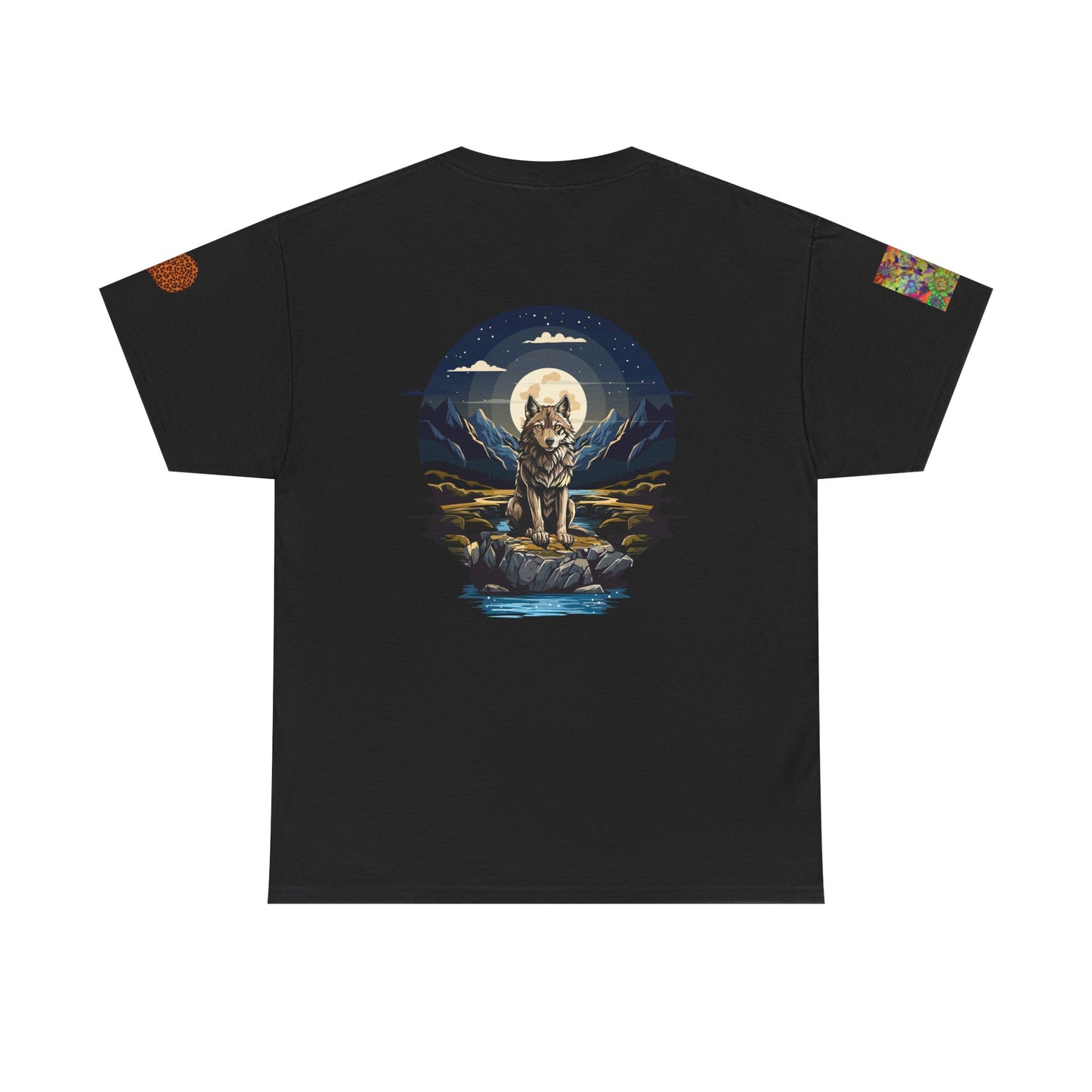Chicago Adventure T-shirt with Mountain Wolf in Moonlight