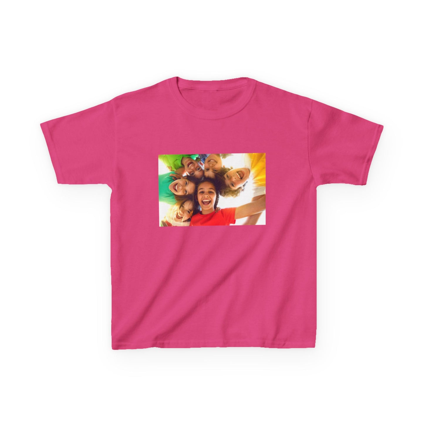 Colorful Fun Kids & Happy Face Tee - Playful Cotton T-Shirt for Summer Adventures, Birthday Gifts, Family Gatherings, Everyday Wear, Back-to-School