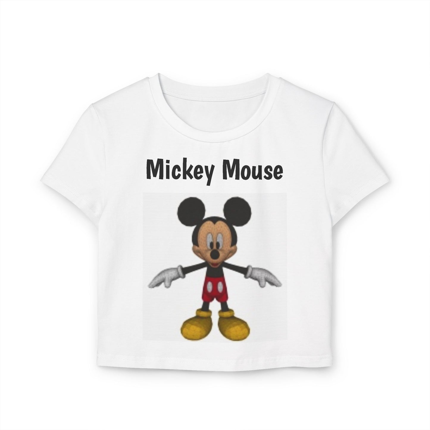 Camiseta corta para mujer Mickey Mouse