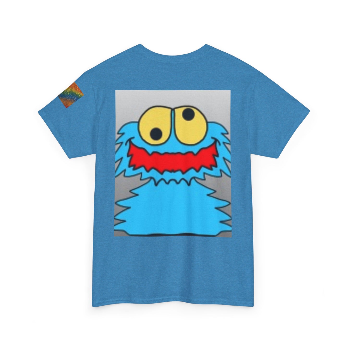 Playful Emoji & Monster Graphic Tee for Fun Lovers