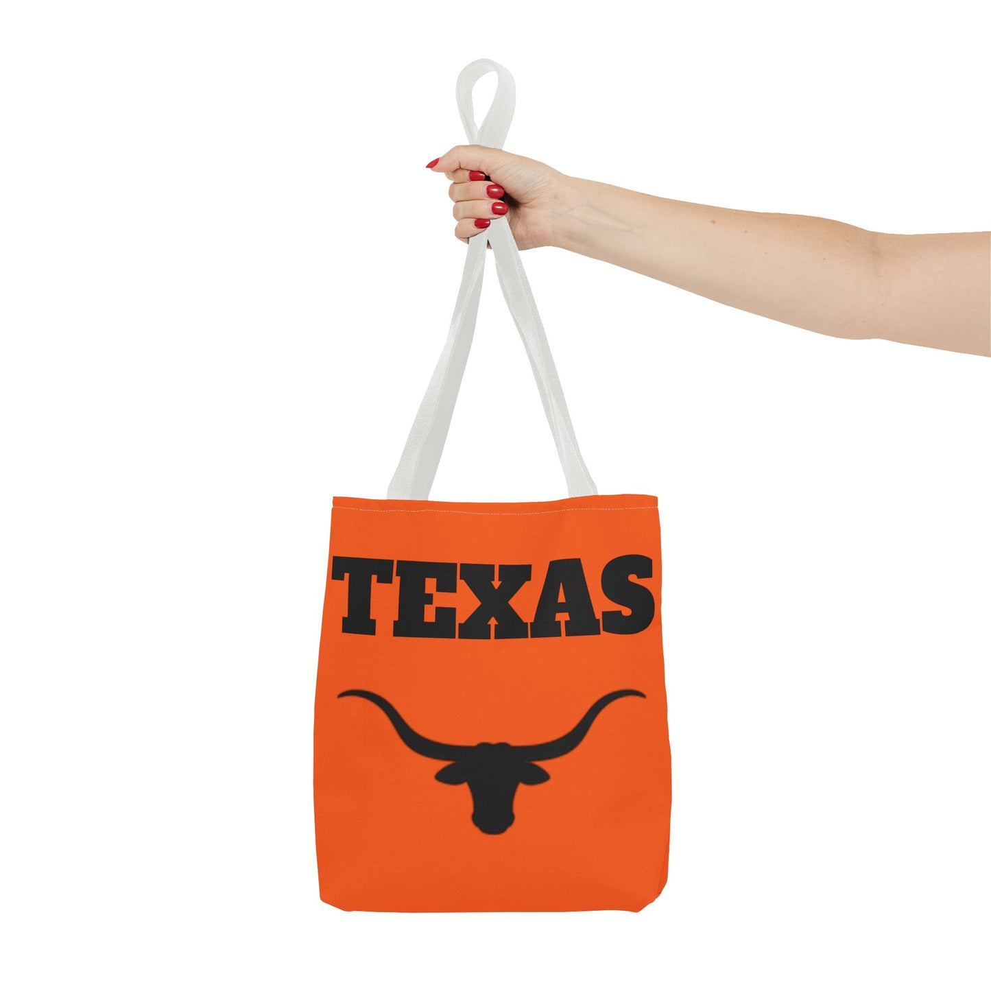 Bolsa de mano Texas Longhorn: diseño naranja llamativo para fanáticos