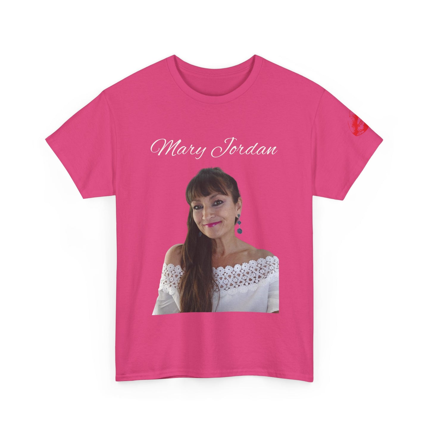 Camiseta unisex de algodón grueso con retrato elegante: ropa informal con estilo