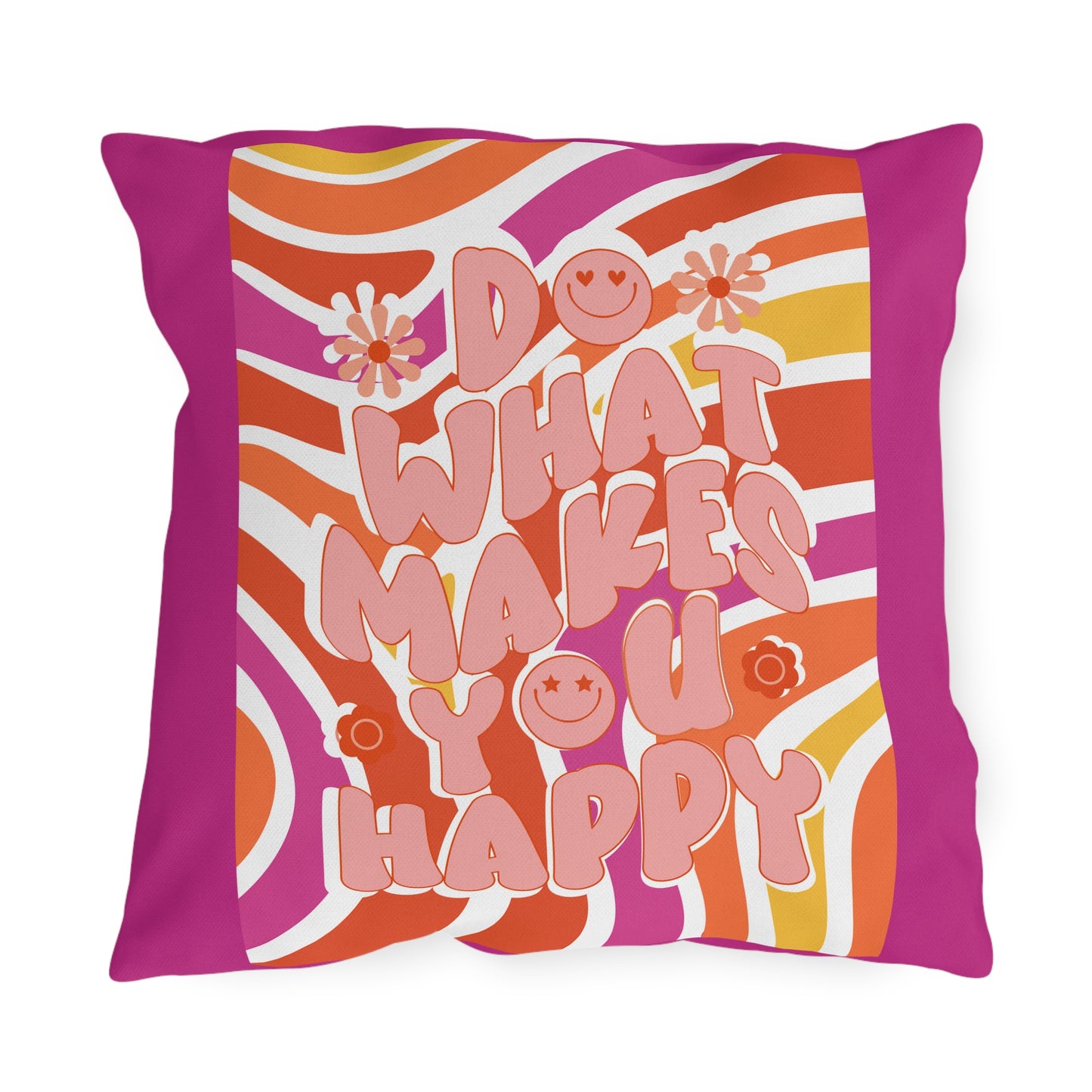 Almohadas para exteriores Haz lo que te haga feliz