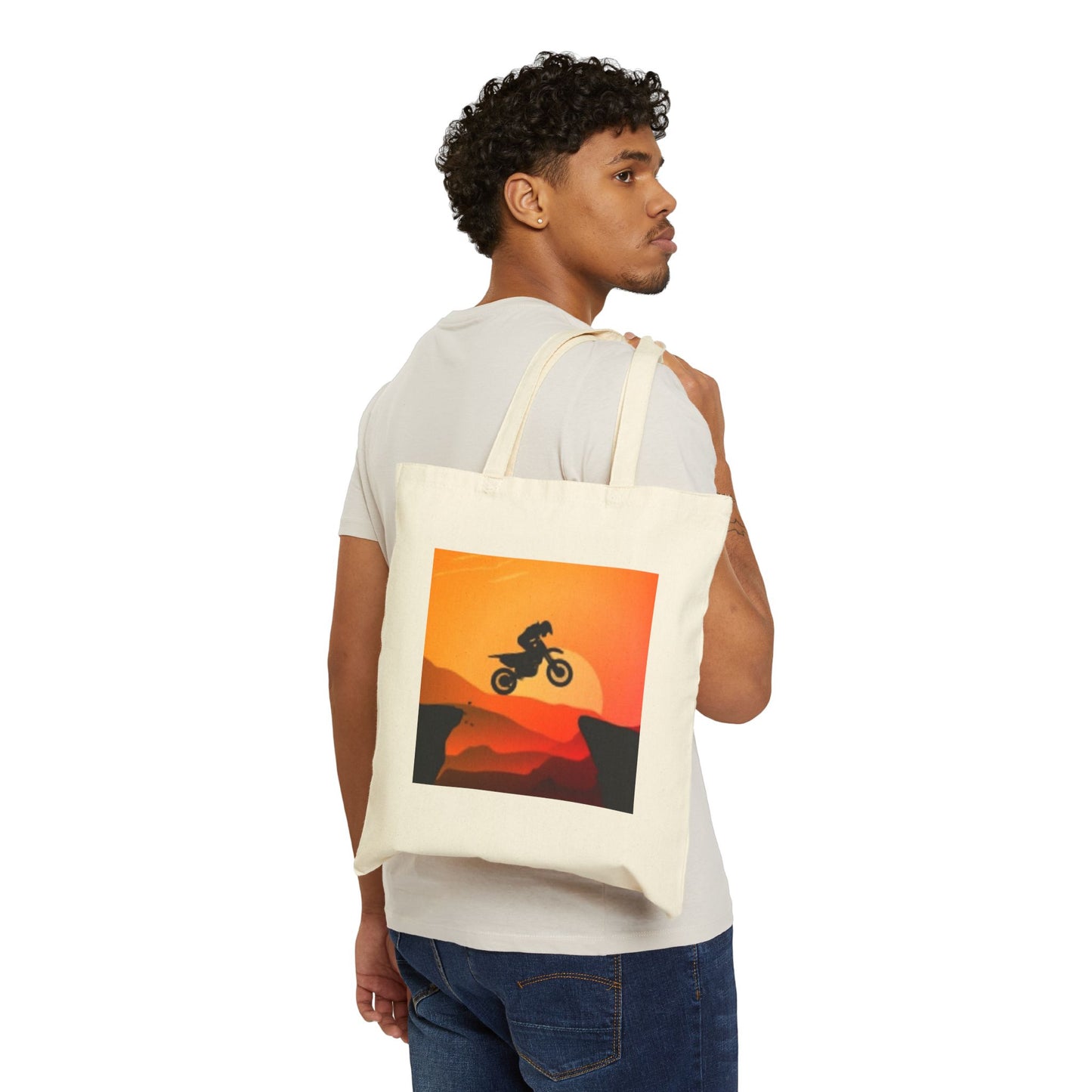 Bolsa de lona de algodón con temática de aventuras: perfecta para los amantes de la naturaleza