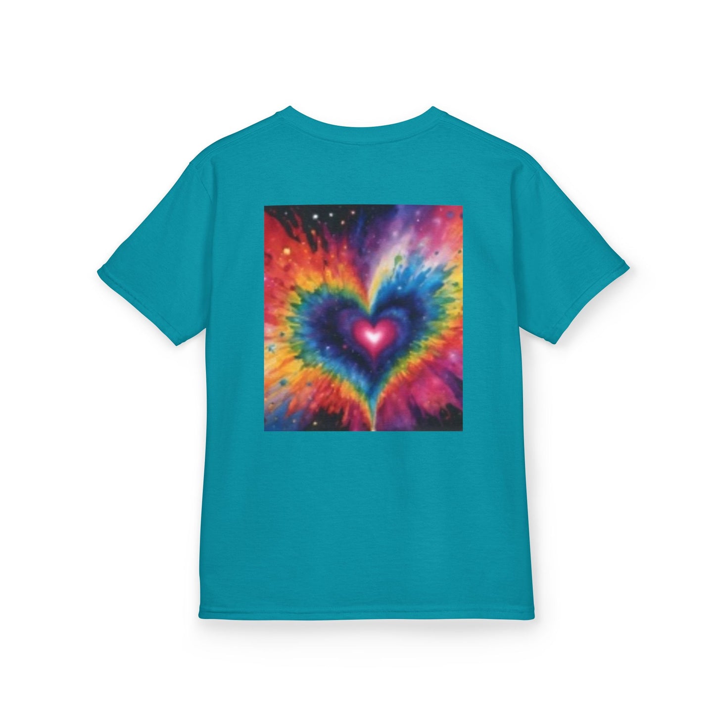Camiseta infantil "Hello Sunshine" con corazones de colores: ropa de verano divertida y divertida