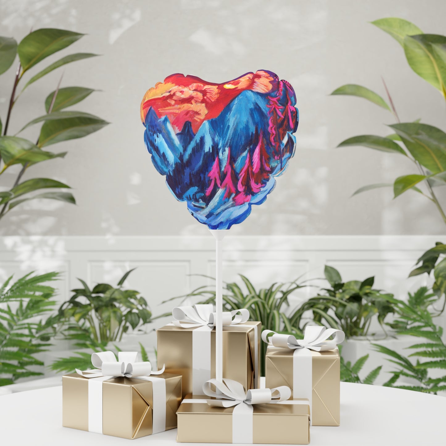 Globo en forma de corazón, 11" montaña