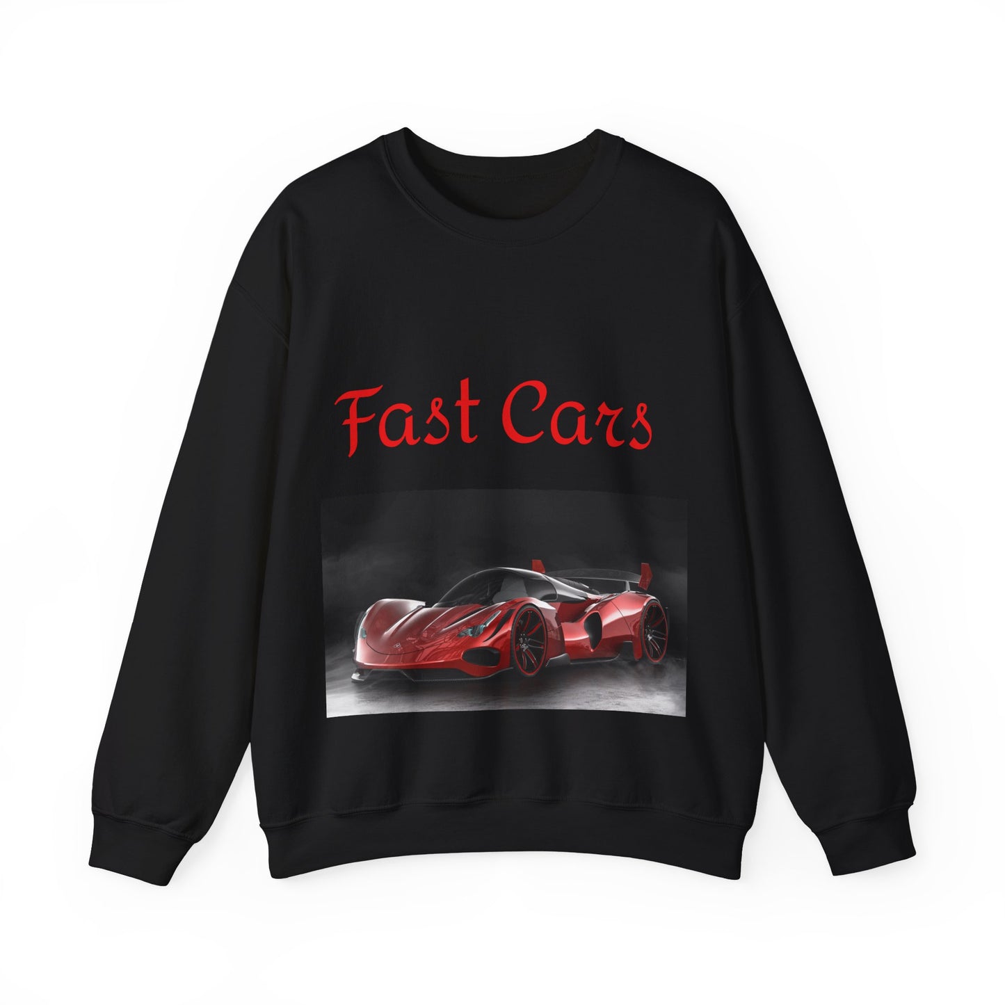 Sudadera roja deportiva de coches rápidos