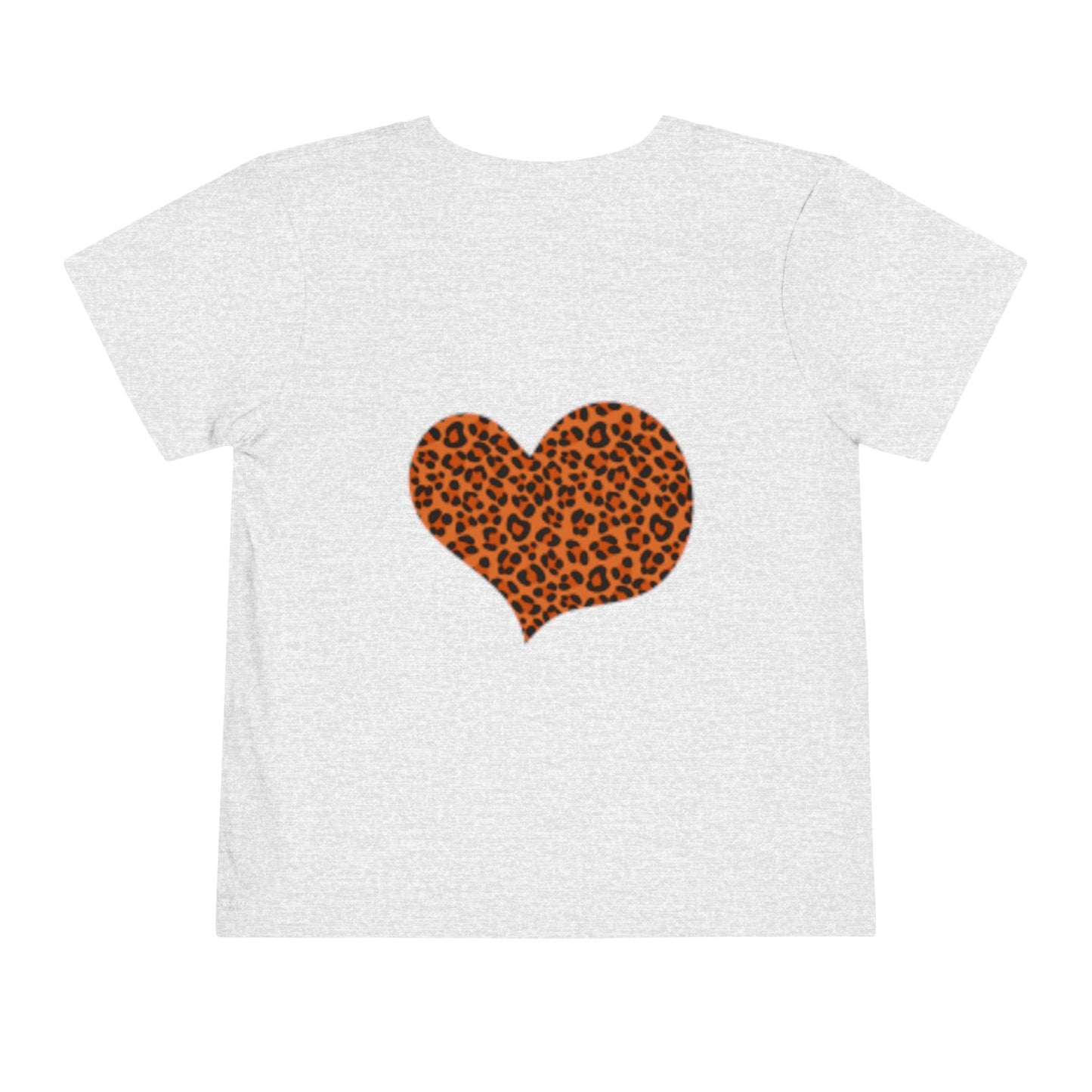 Camiseta infantil con estampado de guepardo - Diseño de corazón salvaje